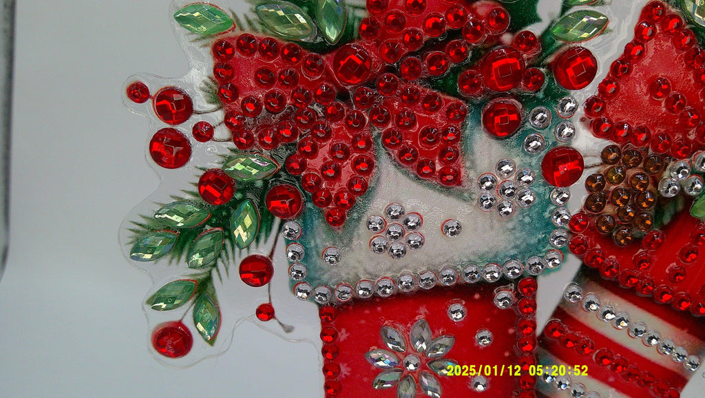 Jeweled Christmas Stockings Diamond Art | Festive Embellished Display