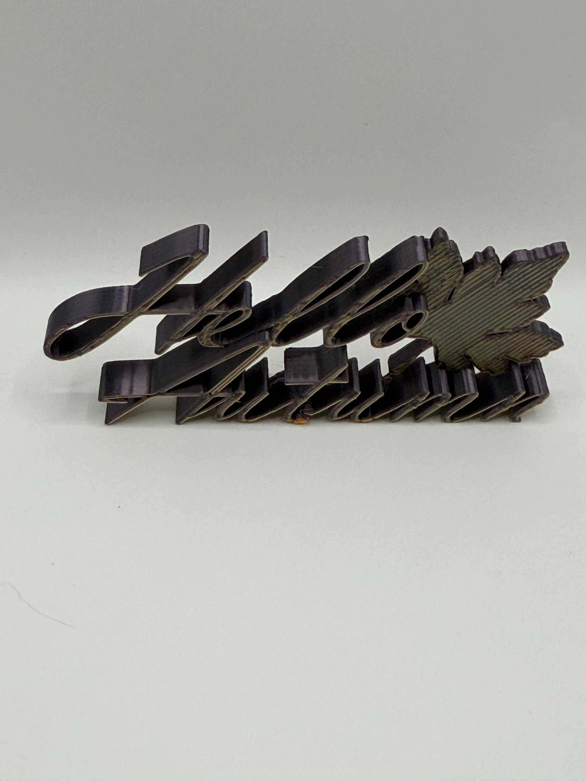 3D Printed Fall “Hello Autumn” Cake Decoration