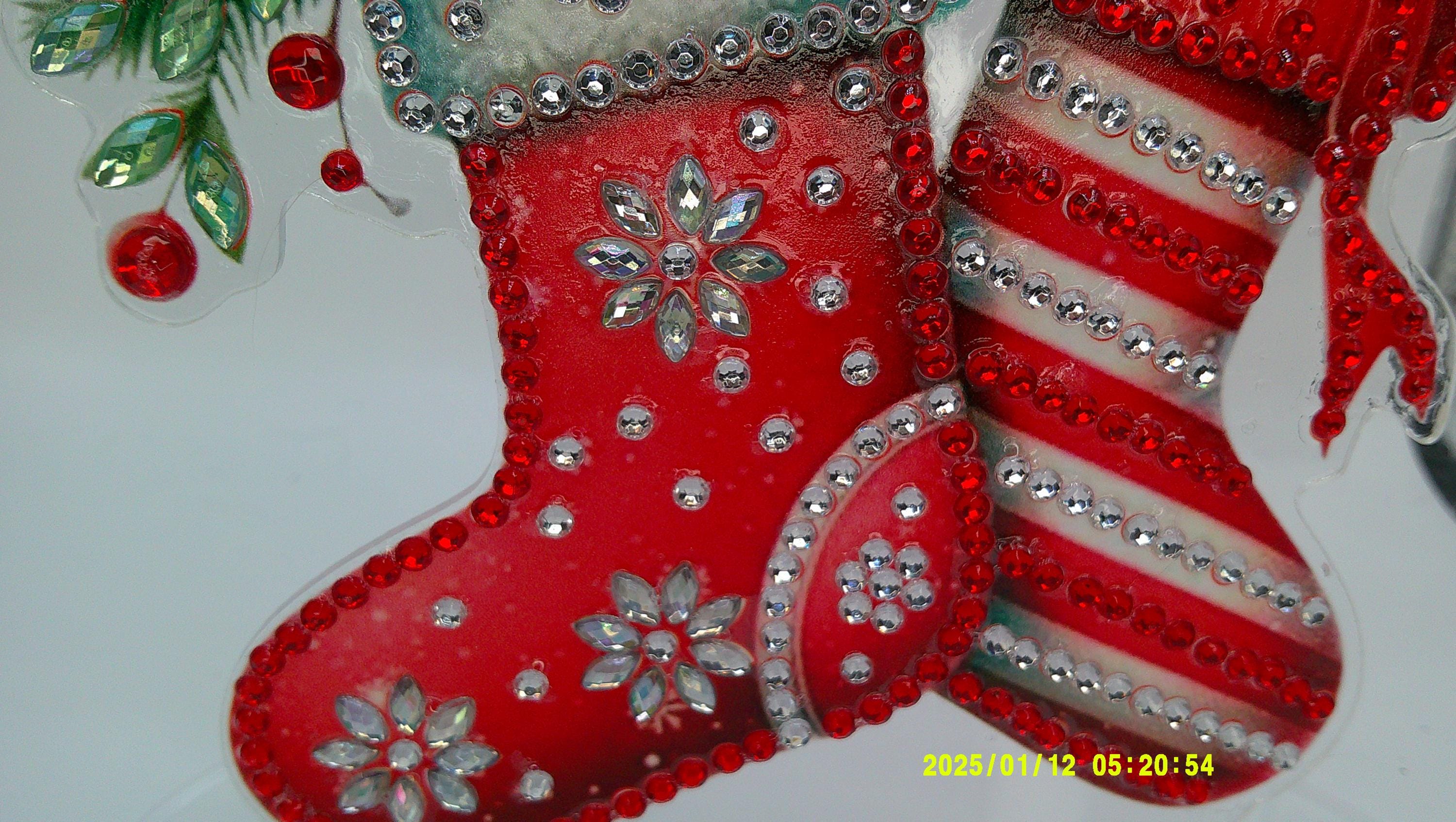 Jeweled Christmas Stockings Diamond Art | Festive Embellished Display