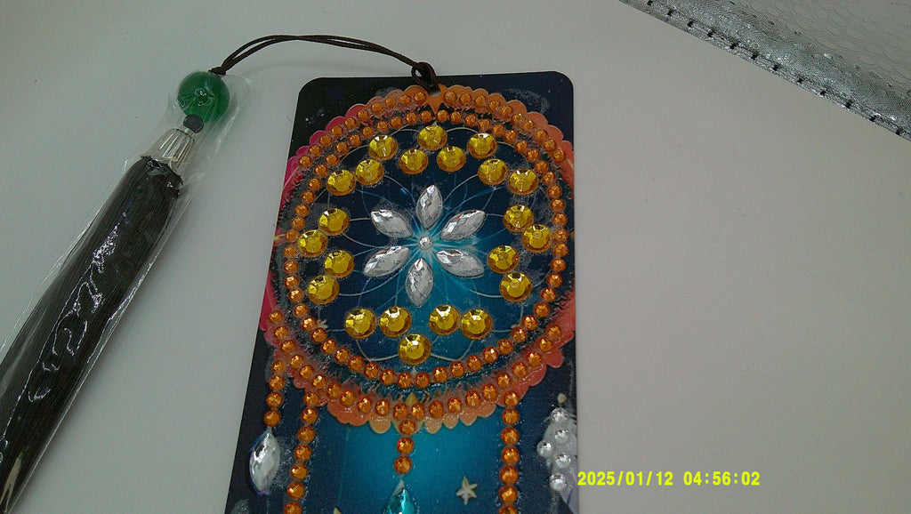 Dreamcatcher Diamond Art Bookmark | Sparkling Rhinestone Feathers & Butterflies