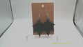 Black Maple Leaf Earrings – 3D Printed Nature Charm