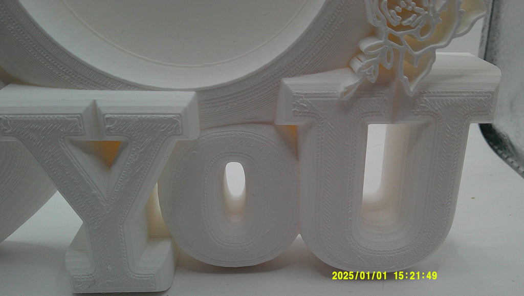3D Printed I Love You Frame