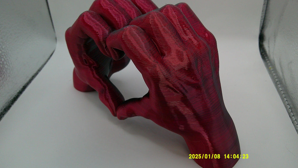 Love in Form – Sculpted Heart Hands 3D Printed
