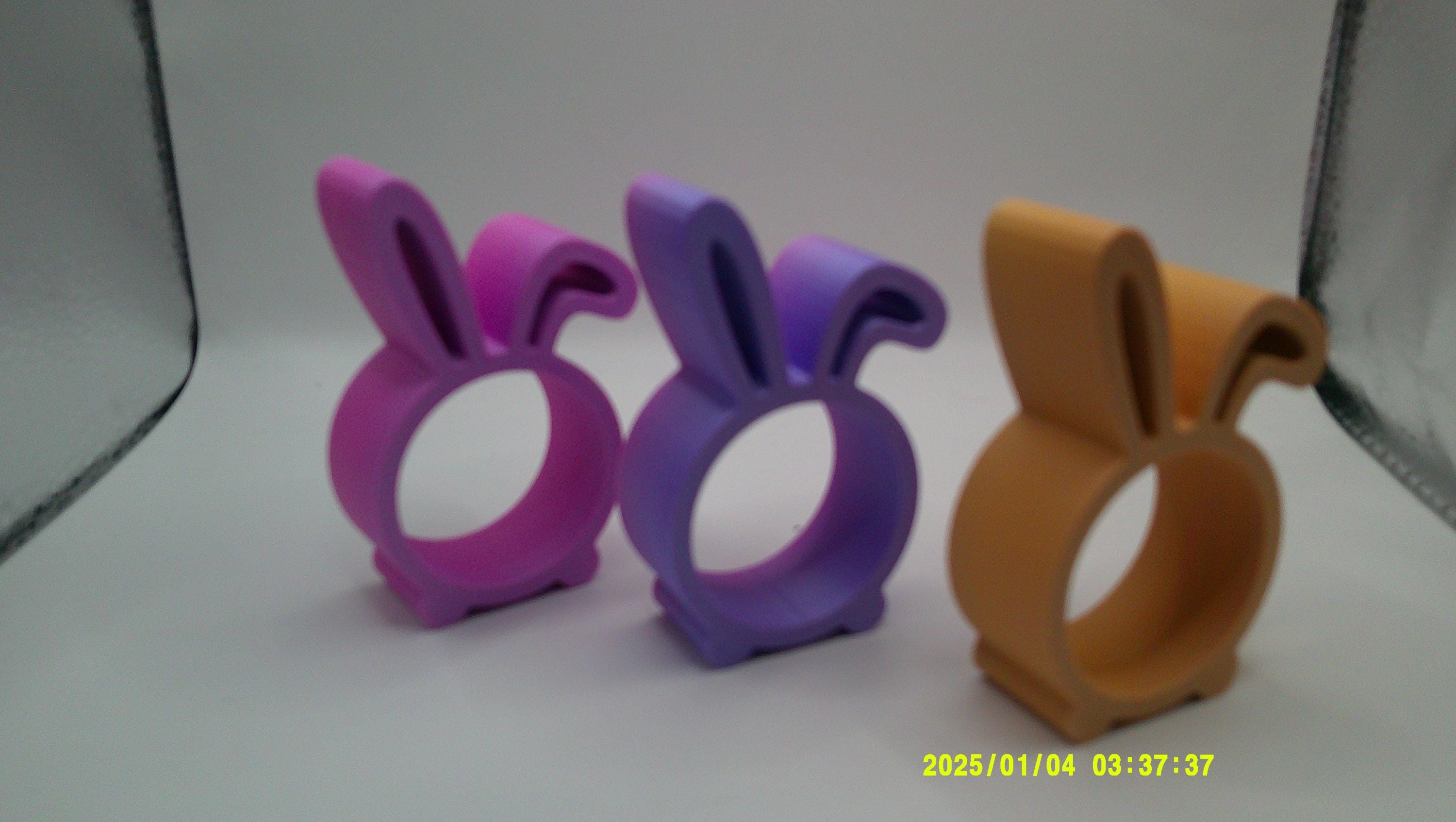 3D Printed Pastel Bunny Candy Cradles – Easter Party Favors