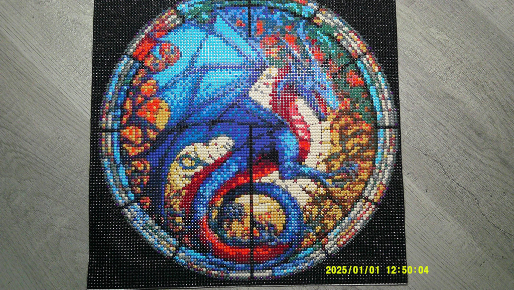Celestial Blue Dragon Diamond Art Mosaic