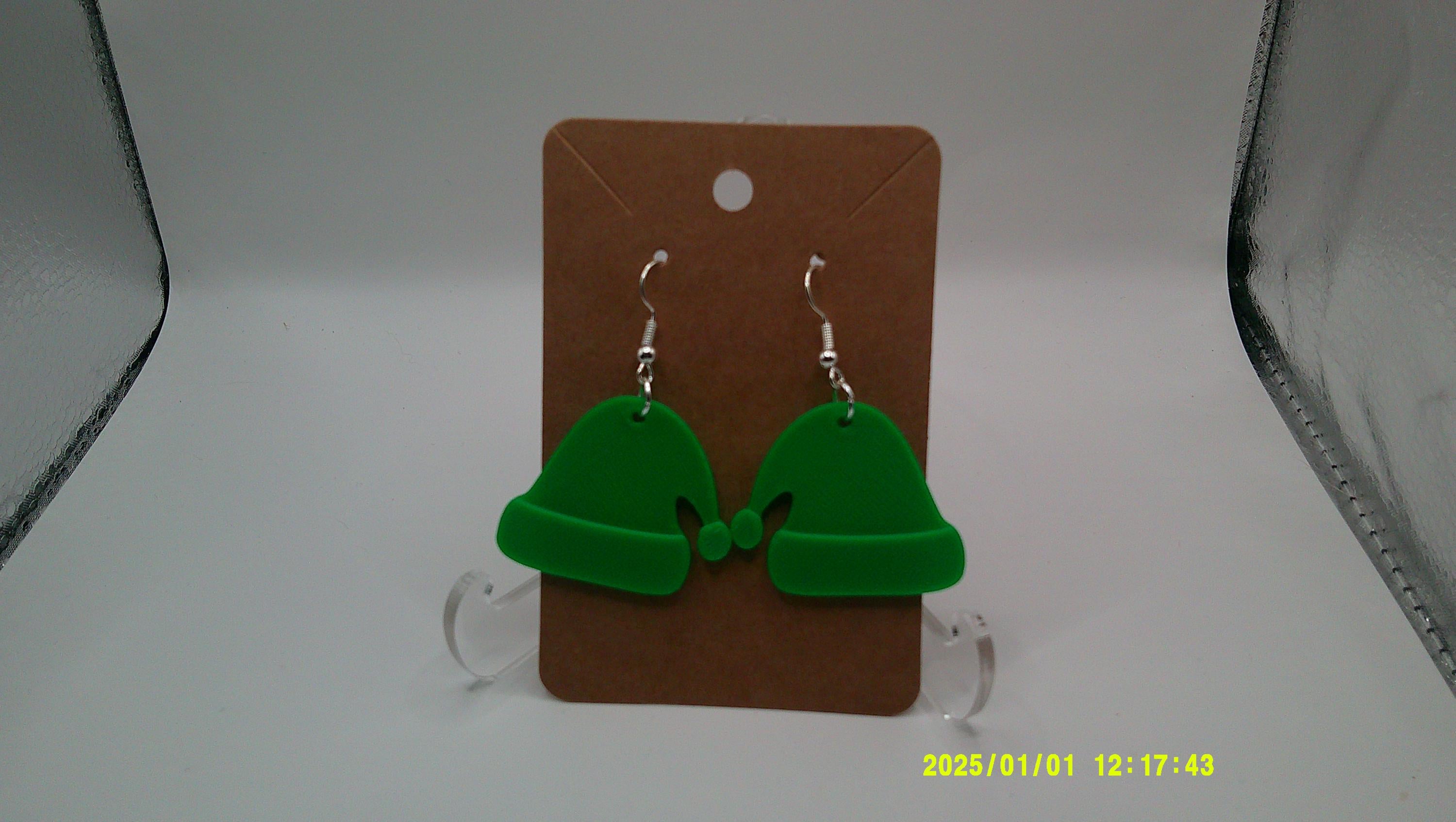 Santa’s Hat Earrings – Whimsical Winter Accessory