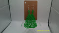 Swirled Tree Earrings – 3D Printed Holiday Magic