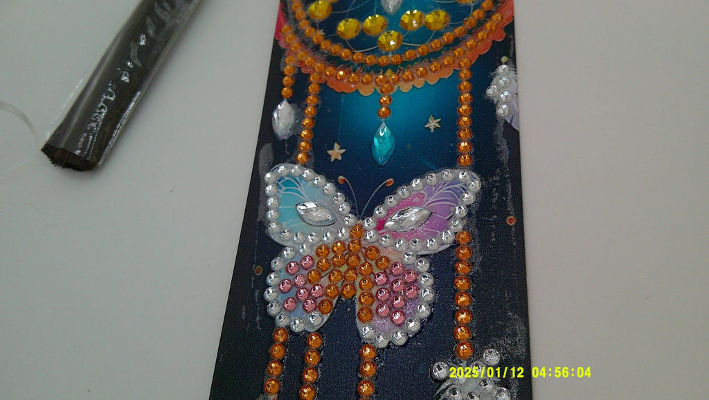 Dreamcatcher Diamond Art Bookmark | Sparkling Rhinestone Feathers & Butterflies