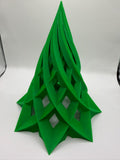 3D Printed Woven Spiral Christmas Tree Tea Light Lantern
