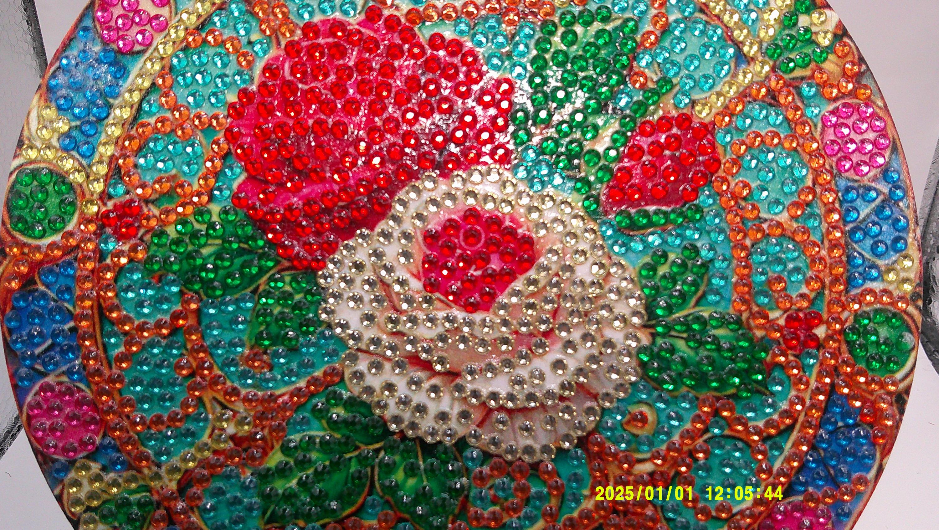 Blooming Duo Floral Diamond Art Trivet