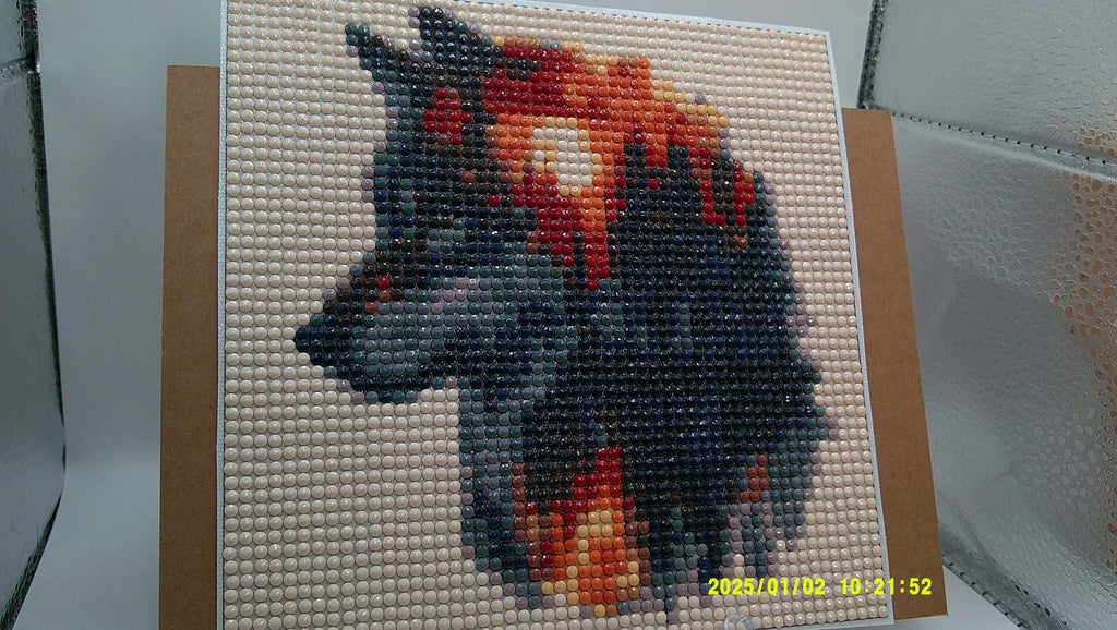 Sunset Forest Wolf Silhouette Diamond Art
