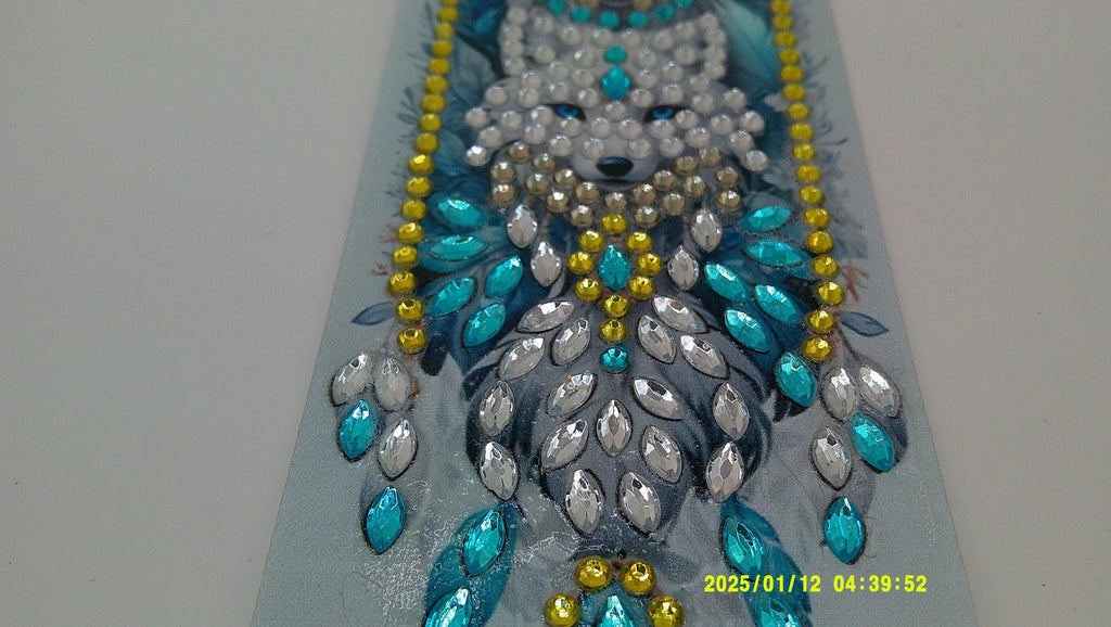 Mystic Wolf Trio Bookmark | Sparkling Diamond Art Dreamcatcher