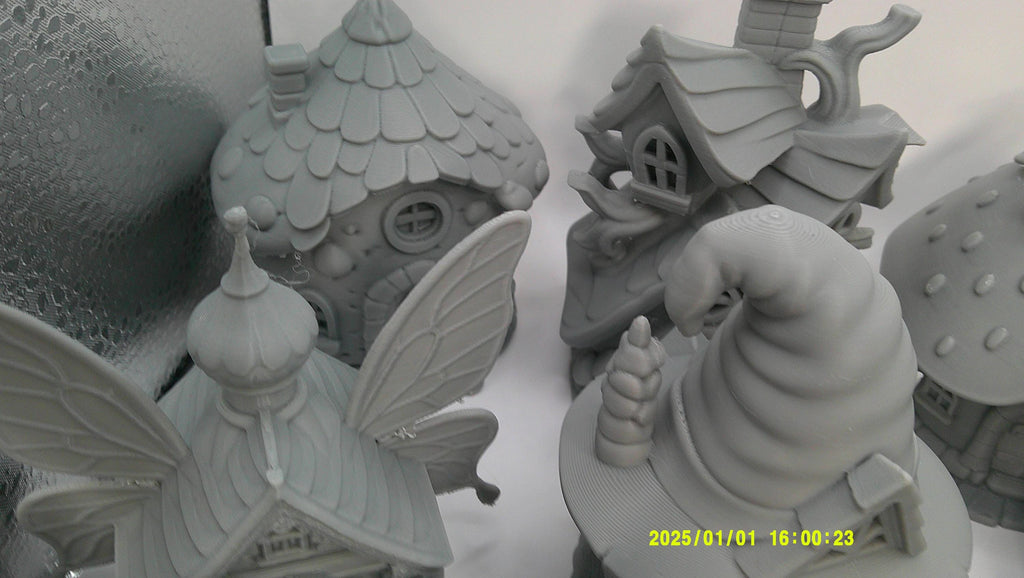 3D Printed Whimsical Fairy Village Mini Houses