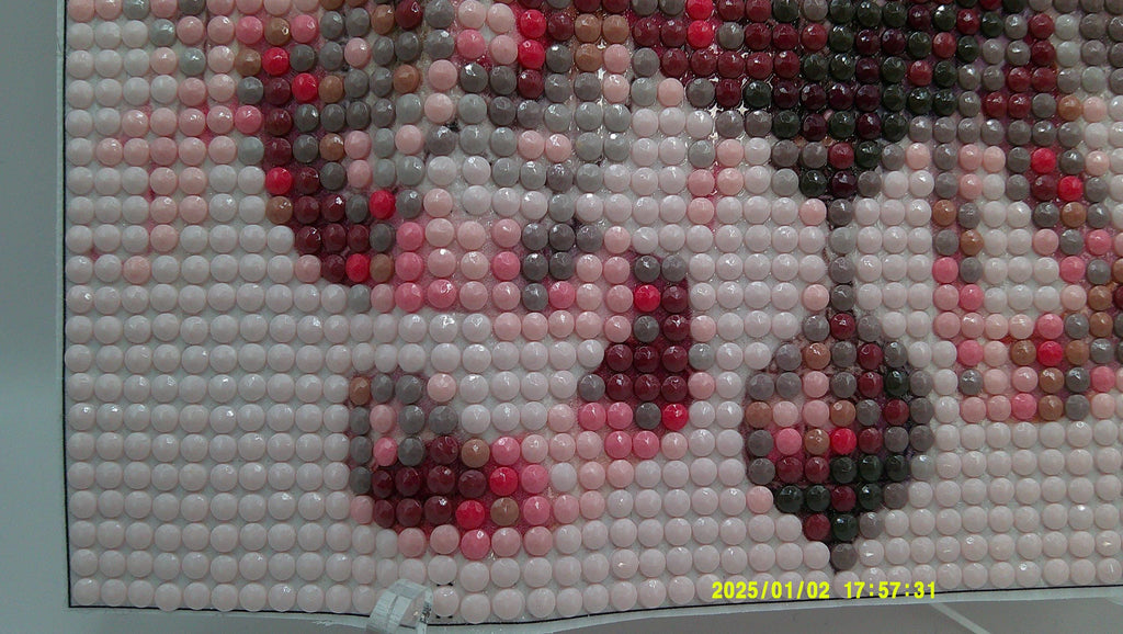 Crimson Bloom Ornament Diamond Art Painting