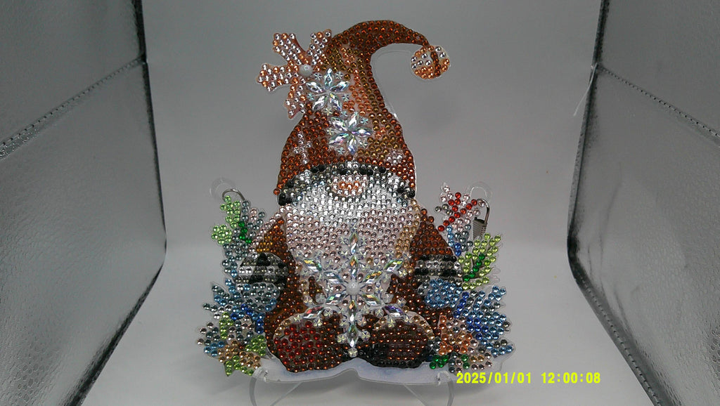 Sparkling Holiday Gnome Suncatcher