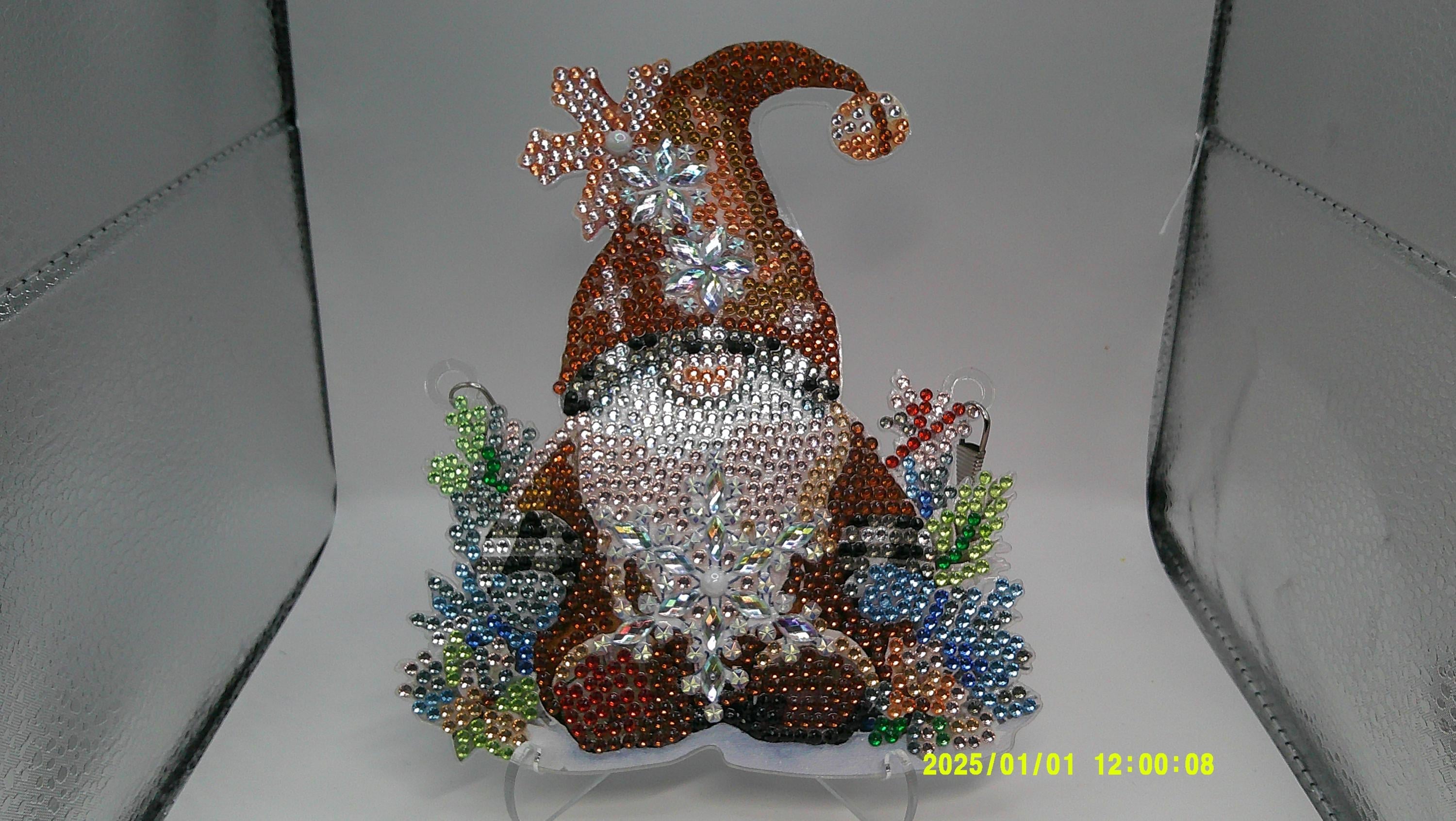 Sparkling Holiday Gnome Suncatcher