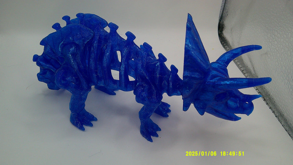 3D‑Printed Triceratops Skeleton