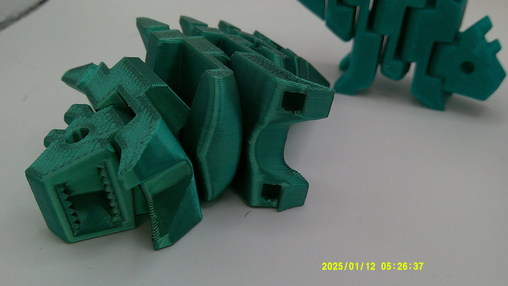 Flexi Stego Riding Buddy, 3D Printed Dinosaur Bike Companion