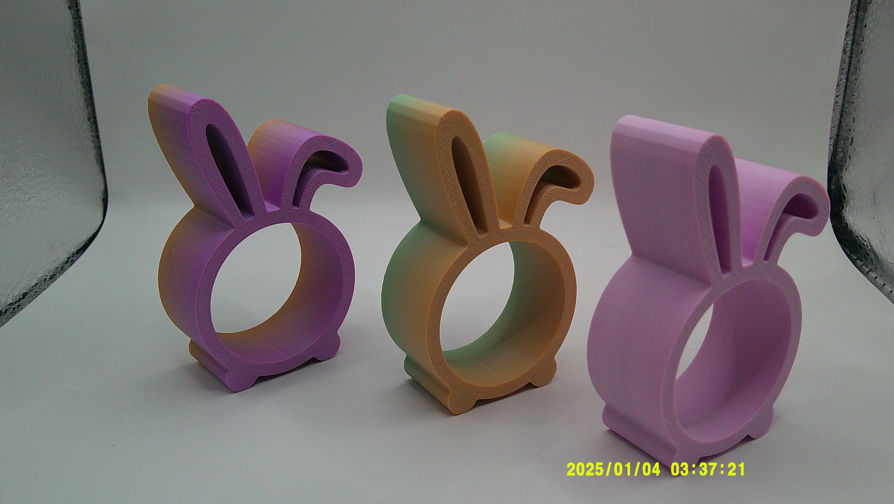 3D Printed Pastel Bunny Candy Cradles – Easter Party Favors