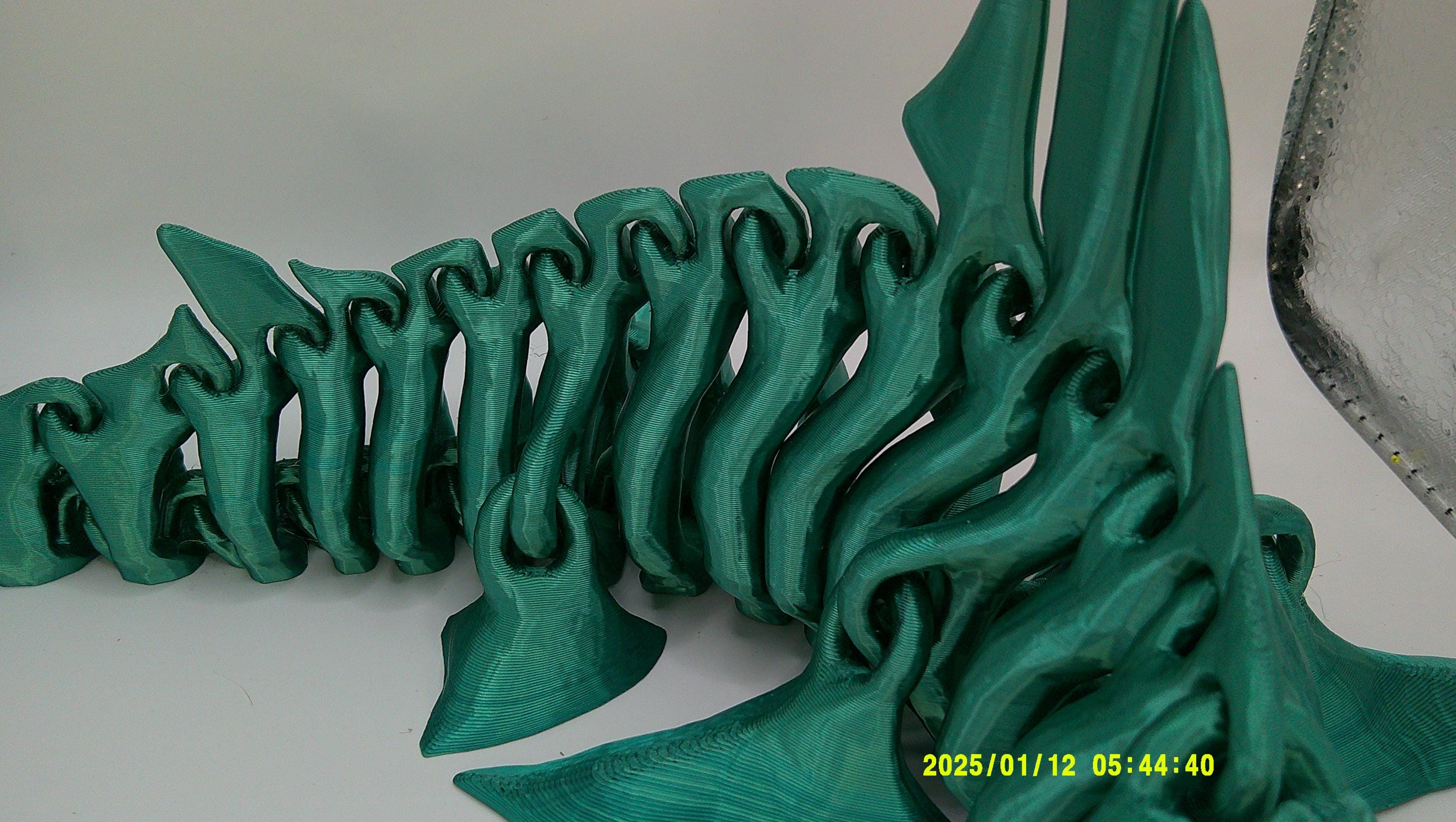 Articulated Hammerhead Shark Skeleton, 3D Printed Flexi Marine Animal Figure