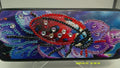 Hand‑Embellished Ladybug Floral Glasses Case