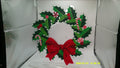 Peppermint Holly Wreath Diamond Art Decoration