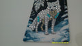 Wolf Pair Diamond Painting Bookmark | Blue‑Eyed Wolf Sparkle Design