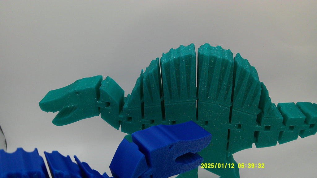 Wiggly Spinosaurus Buddy, 3D Printed Flexi Dino