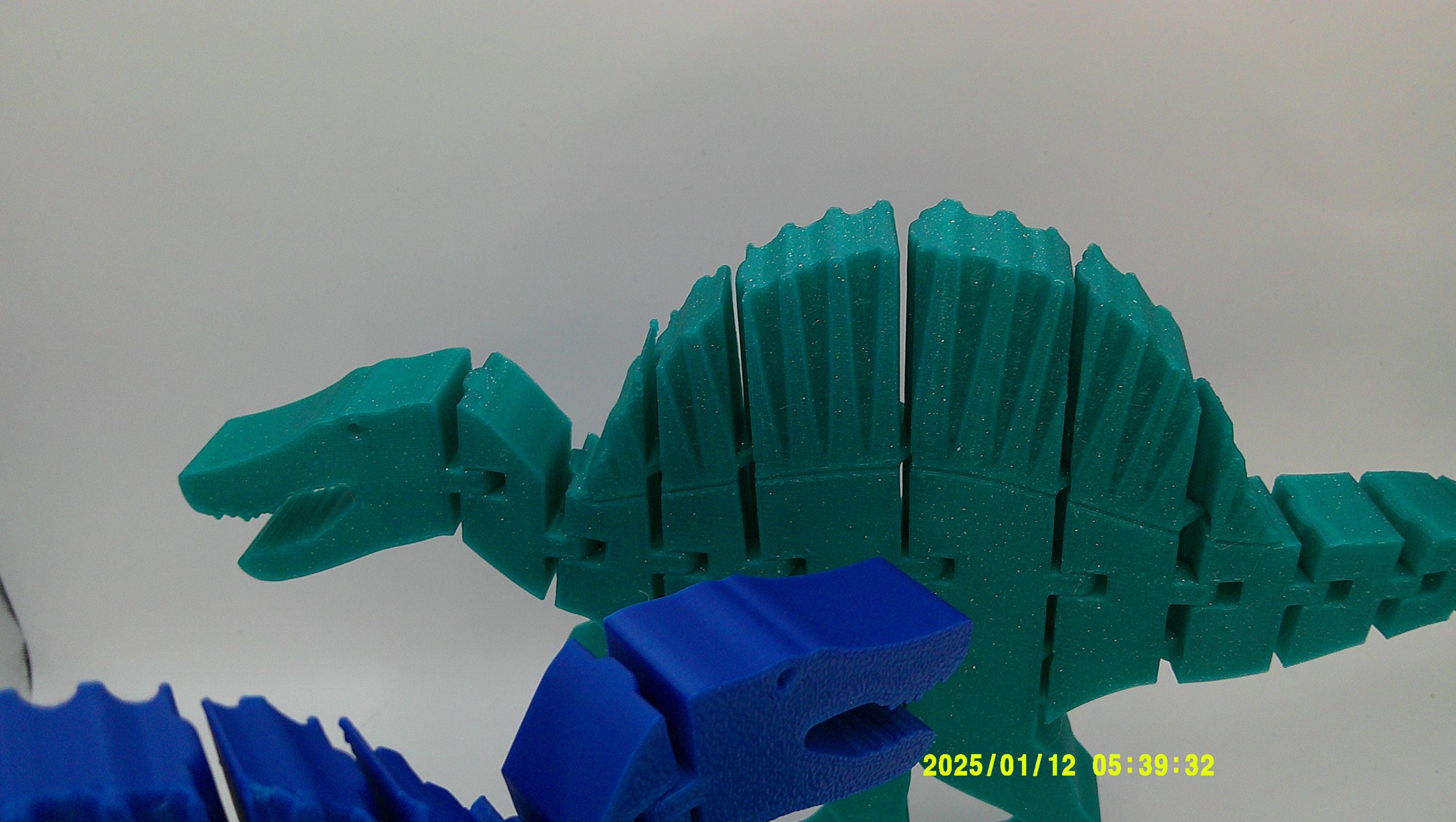 Wiggly Spinosaurus Buddy, 3D Printed Flexi Dino