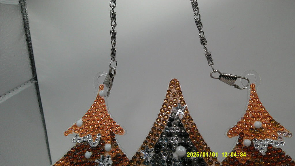 Festive Trio Christmas Tree Diamond Art Sun Catcher