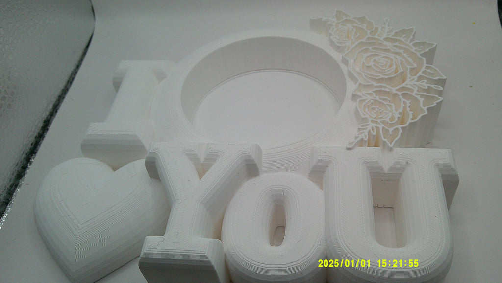 3D Printed I Love You Frame
