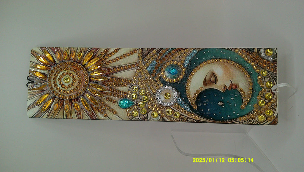 Sun & Moon Diamond Art Hanging | Celestial Rhinestone Design