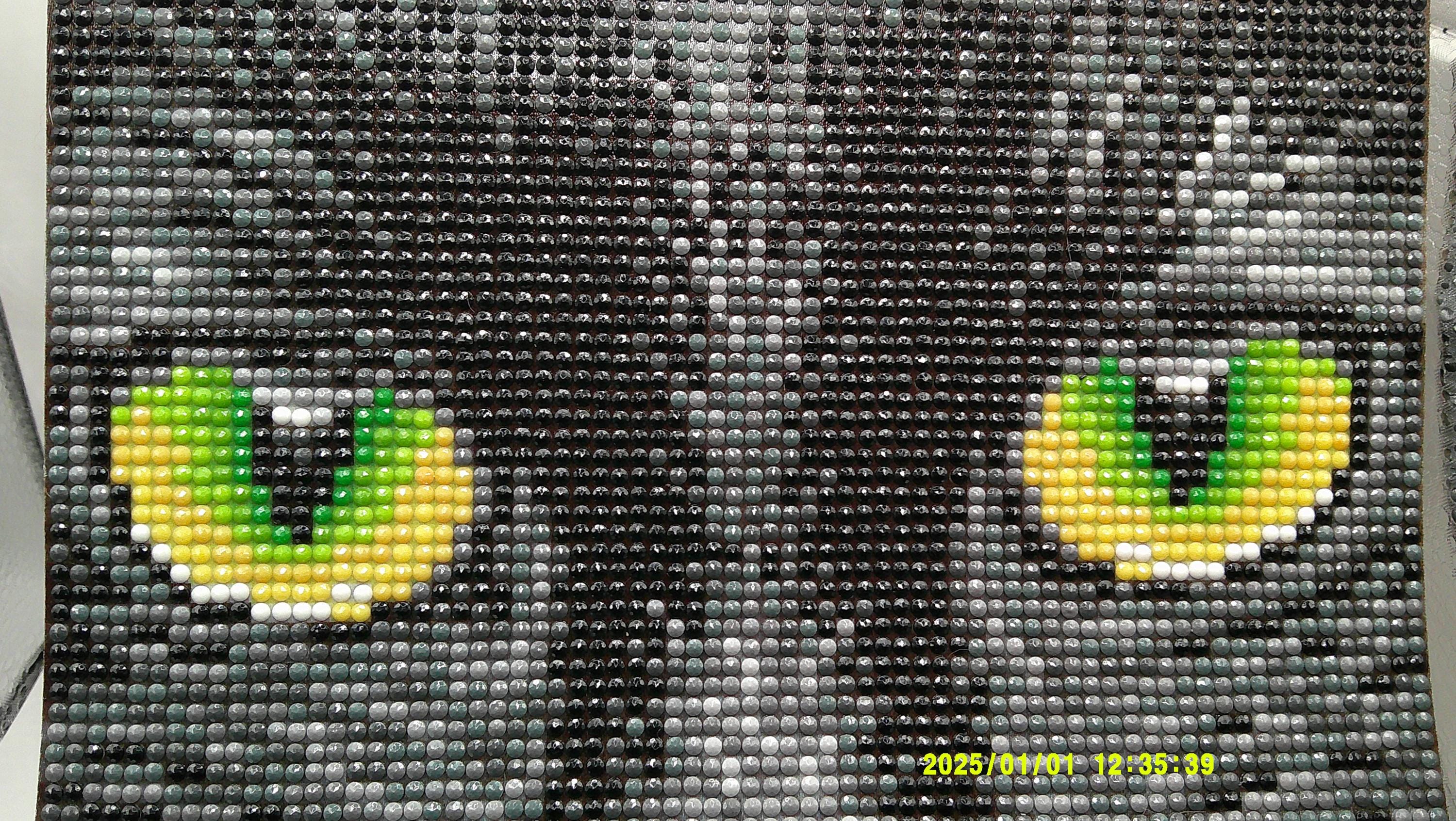 Mystic Black Cat Face Diamond Painting with Glowing Eyes