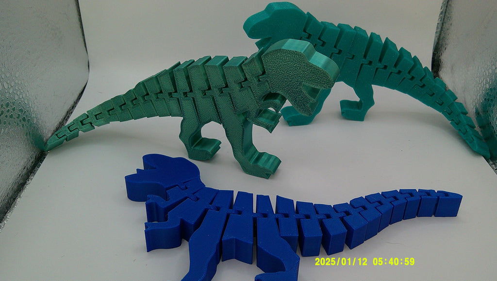 Wiggly T‑Rex Buddy, 3D Printed Flexi Dino