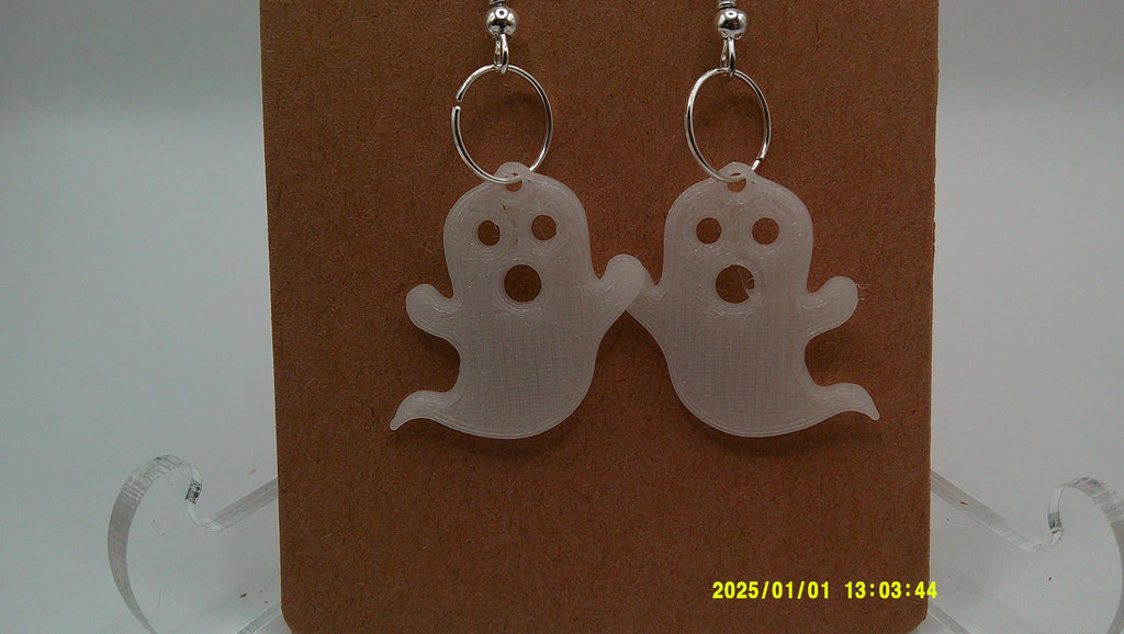 Shock & Boo Earrings – Wide-Eyed Ghost Drops