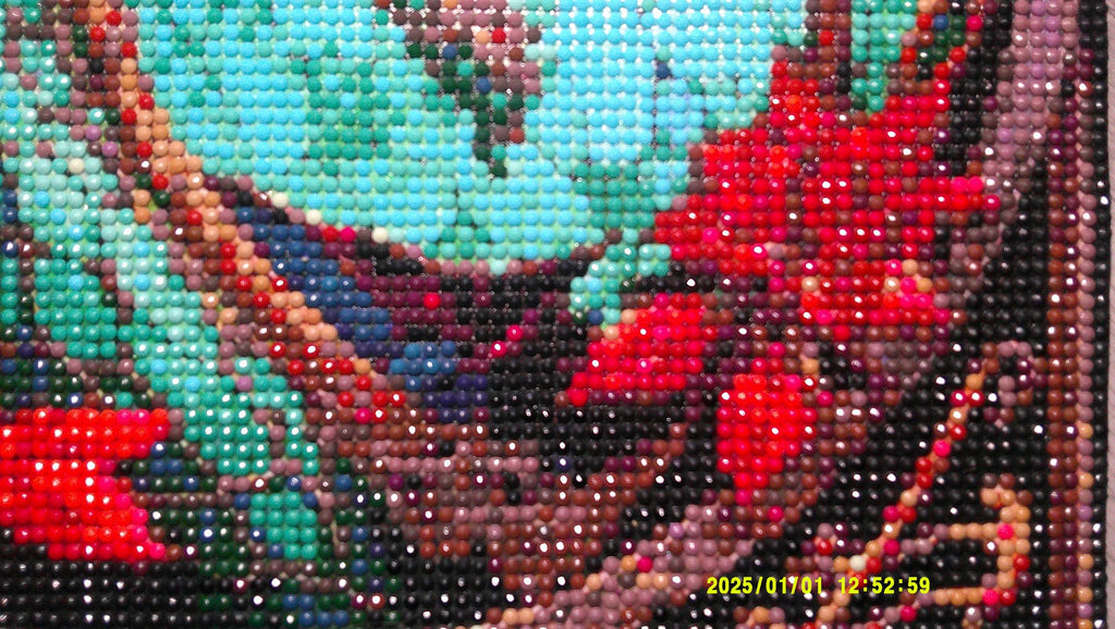 Crimson Leaves & Curled Dragon – Diamond Art Fantasy