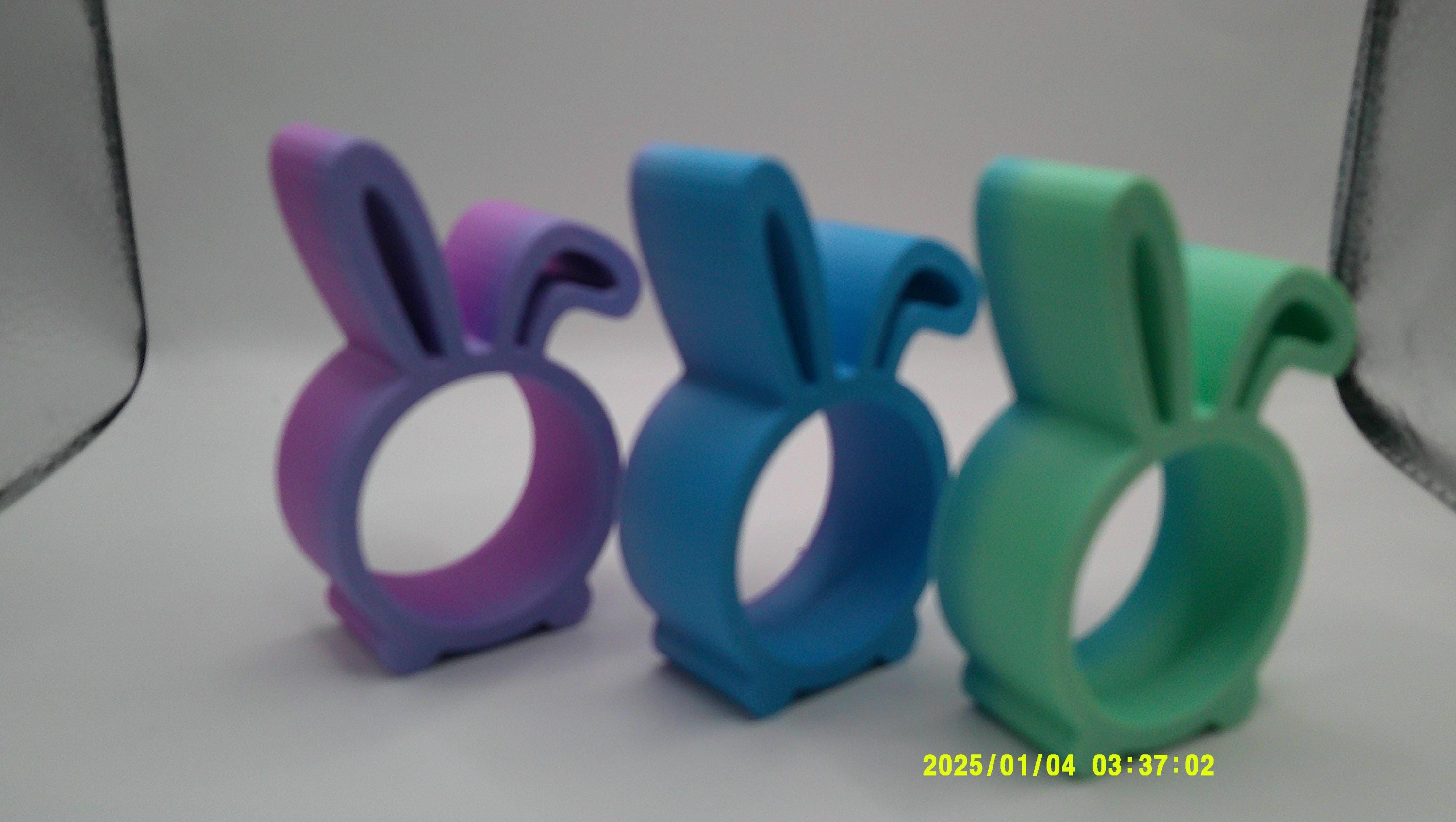 3D Printed Pastel Bunny Candy Cradles – Easter Party Favors
