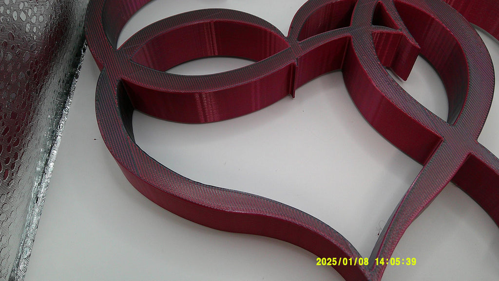 Forever Connected – 3‑Heart 3D Printed Decor