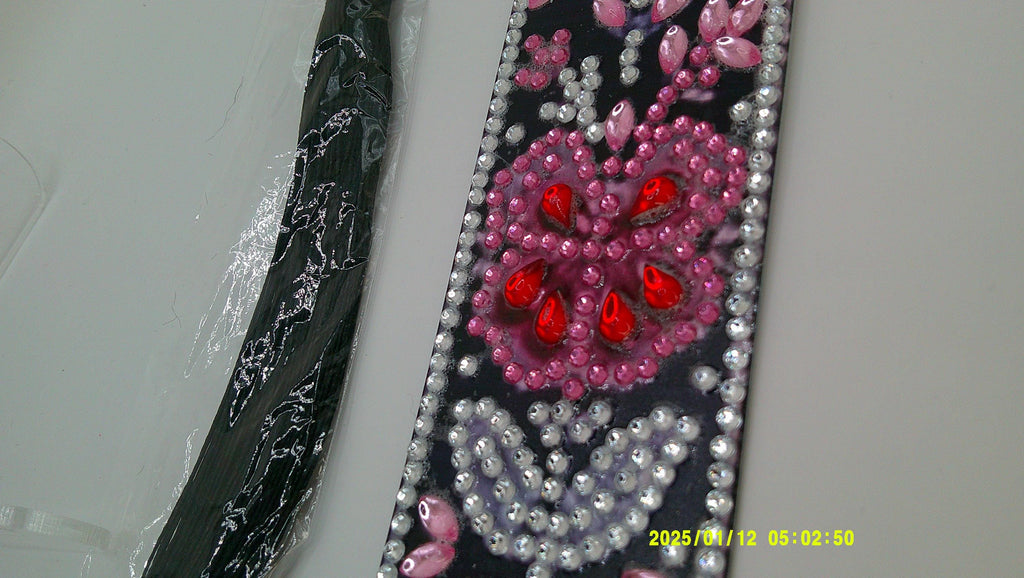 Colorful Flower Diamond Painting Bookmark | Vibrant Rhinestone Art