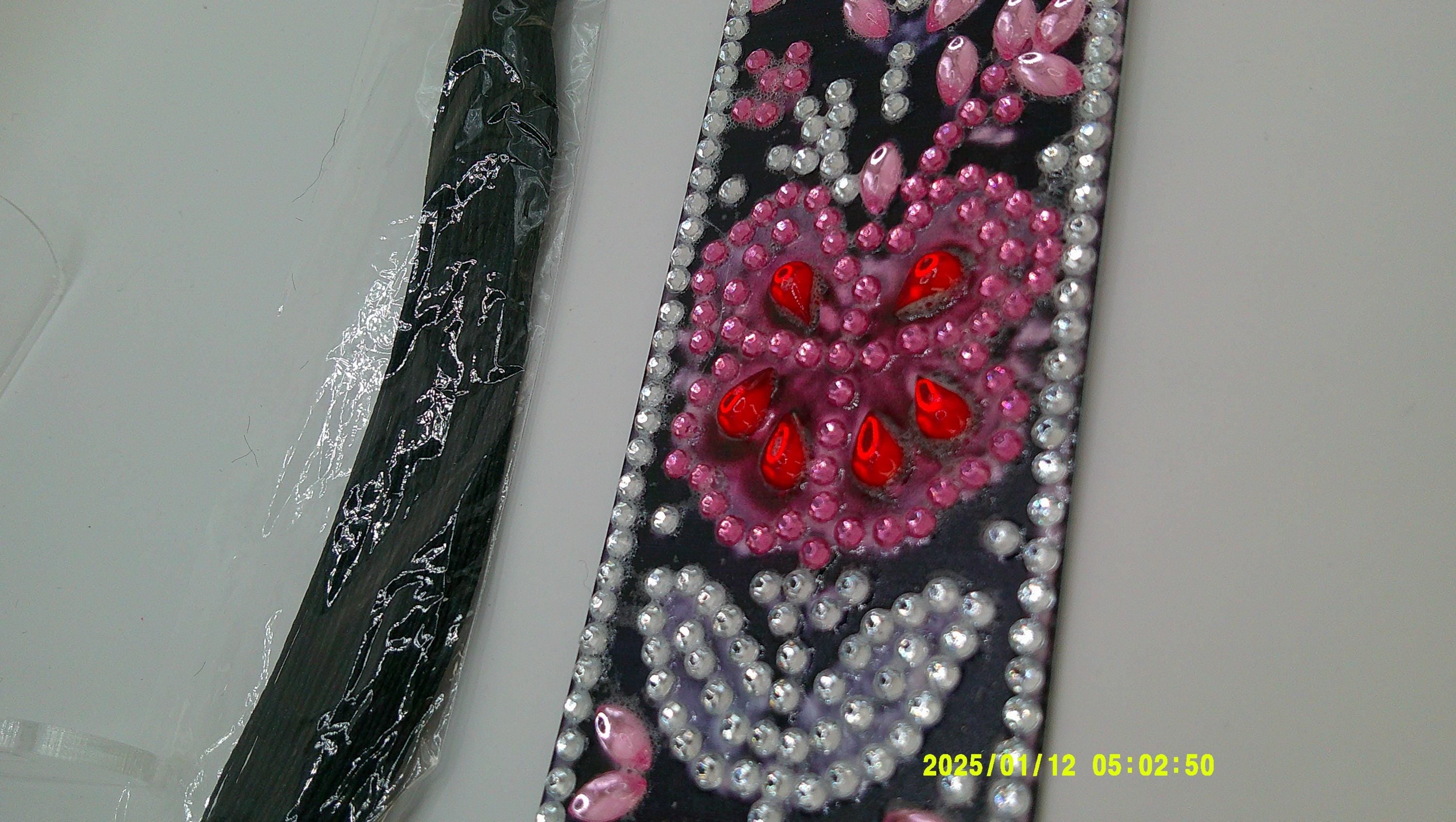 Colorful Flower Diamond Painting Bookmark | Vibrant Rhinestone Art