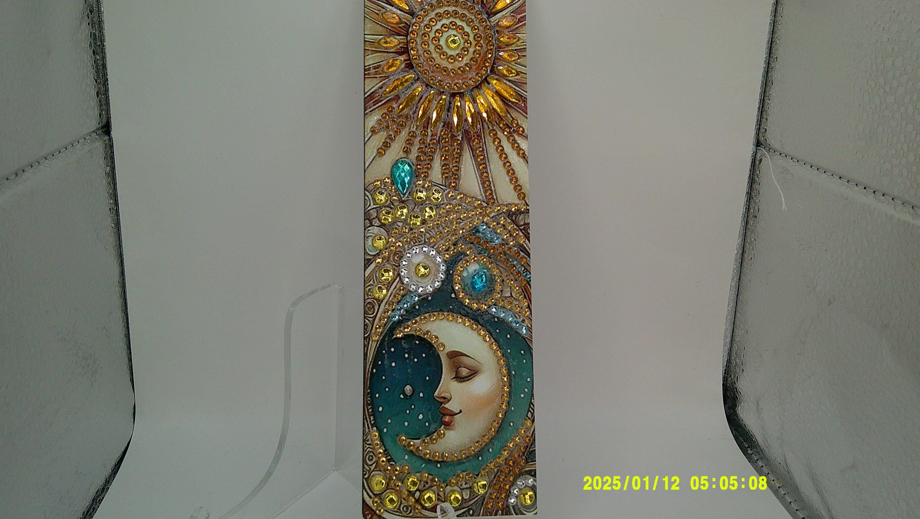 Sun & Moon Diamond Art Hanging | Celestial Rhinestone Design