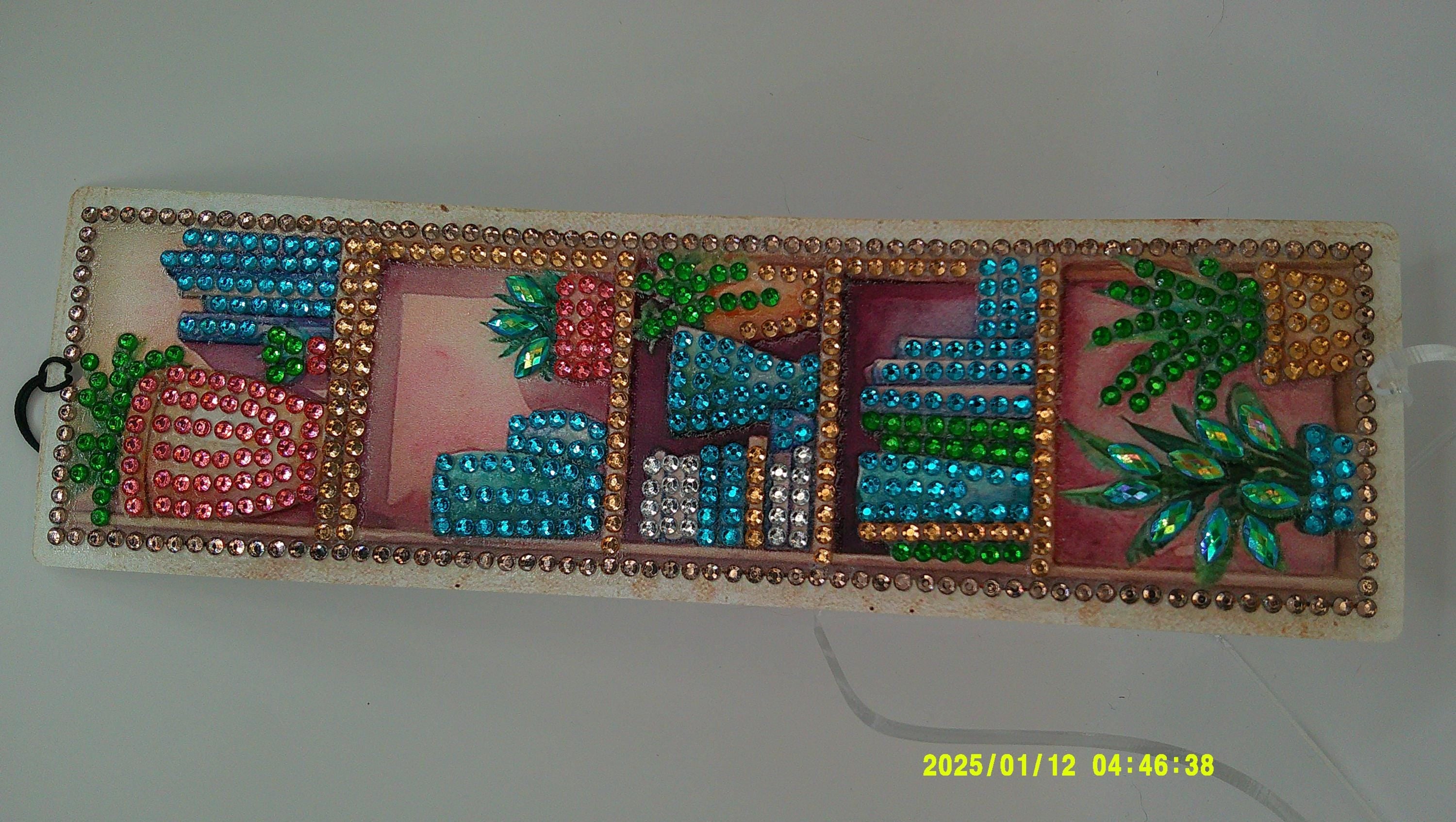 Cozy Window & Plants Diamond Art Bookmark | Rhinestone Bookshelf‑Style Design