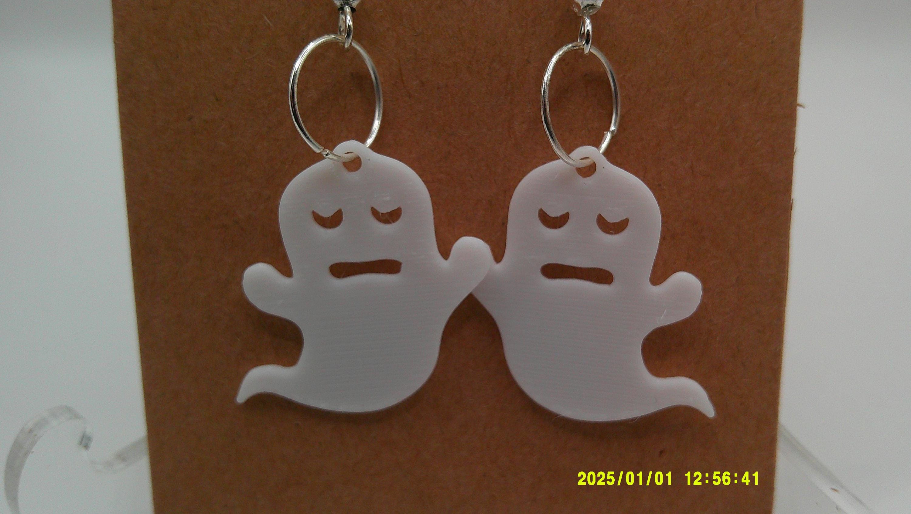 Sorrowful Spirit Earrings – Handmade Ghost Silhouettes