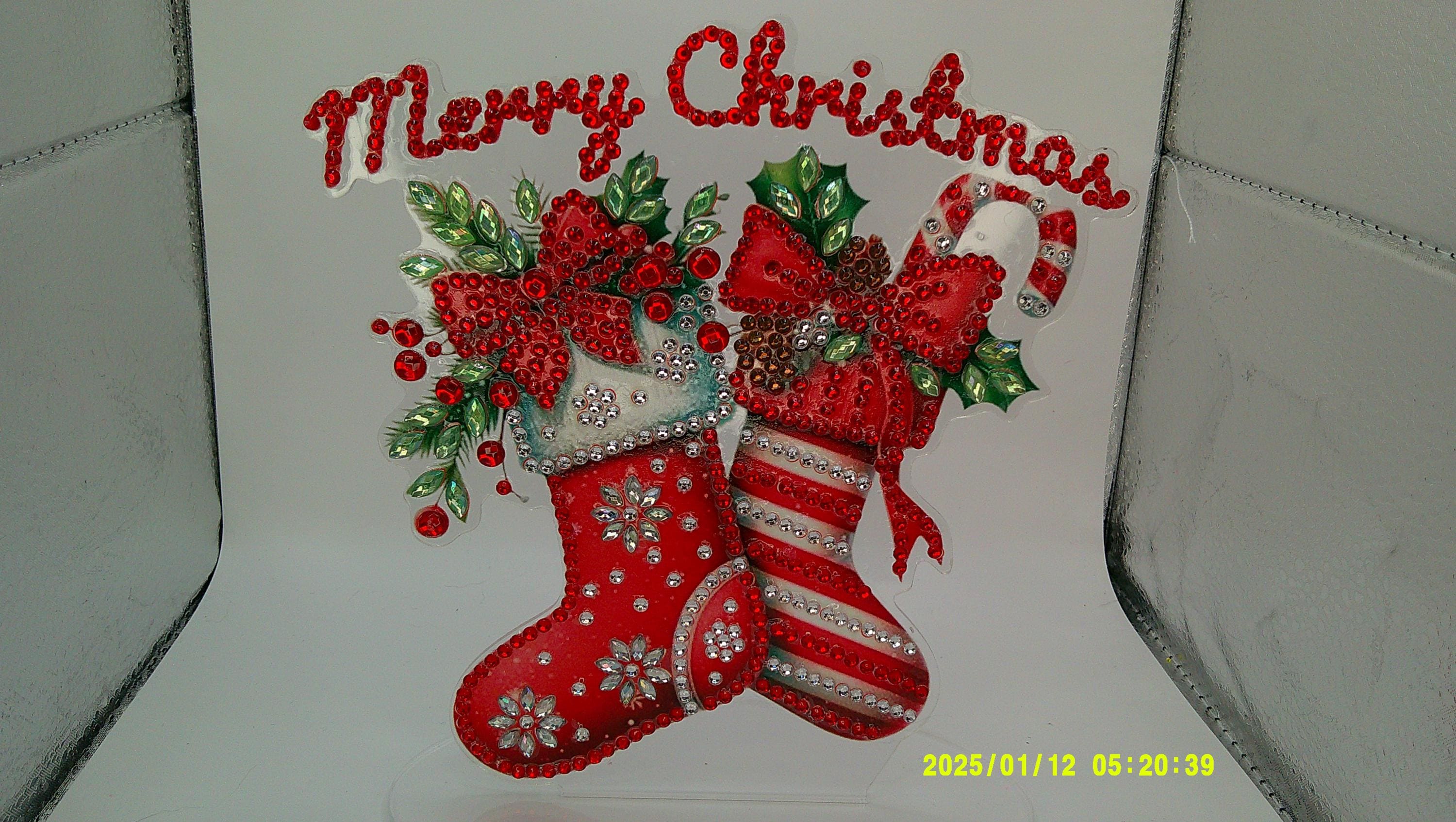 Jeweled Christmas Stockings Diamond Art | Festive Embellished Display