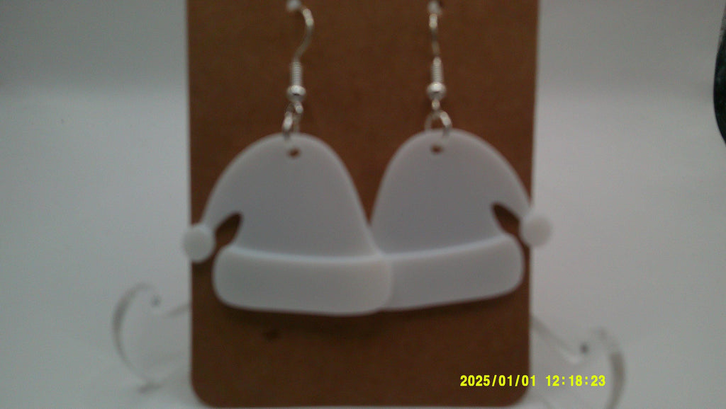 Santa’s Hat Earrings – Whimsical Winter Accessory