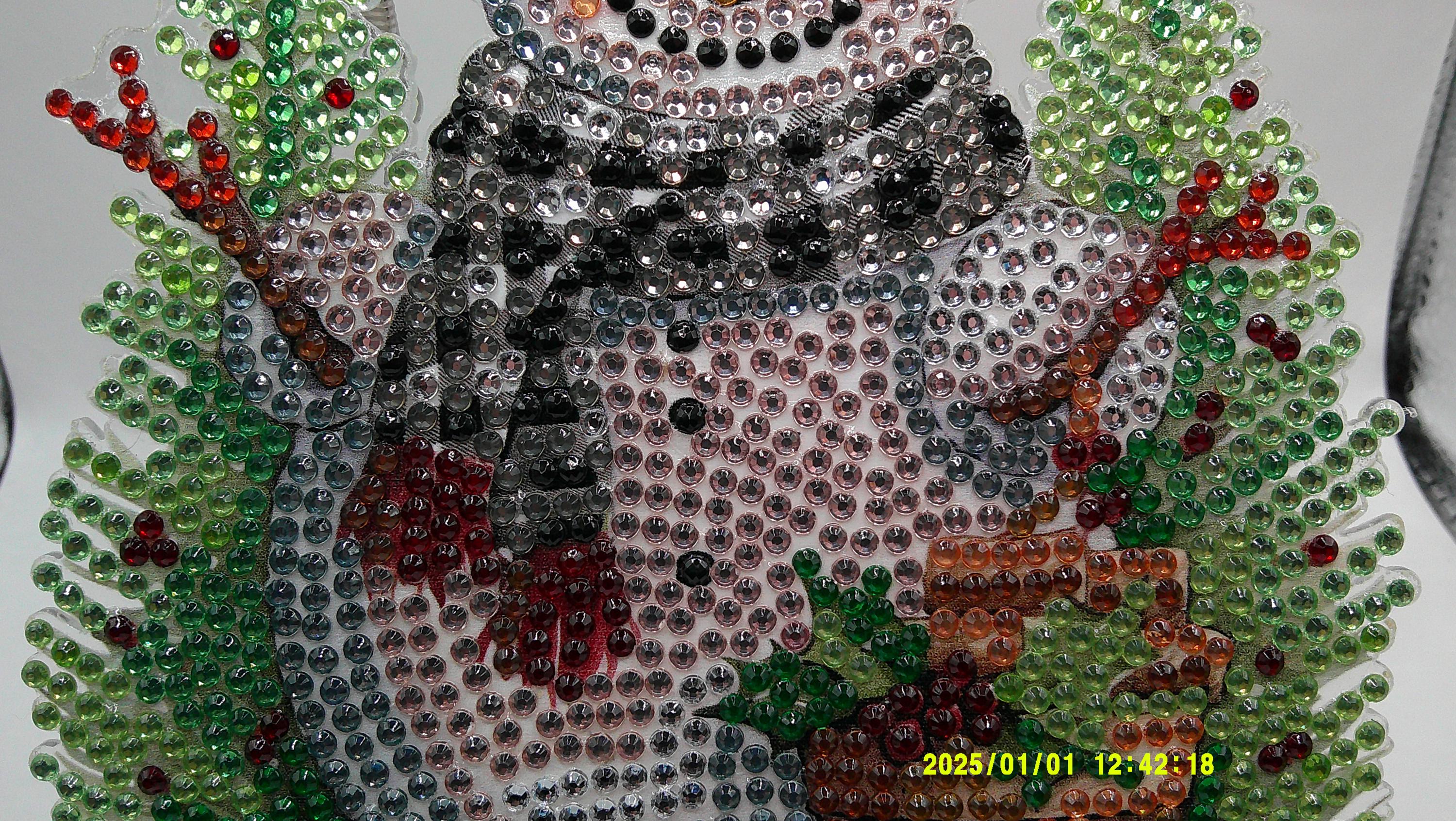 Winter Snowman Acrylic Sun Catcher – Diamond Art Design