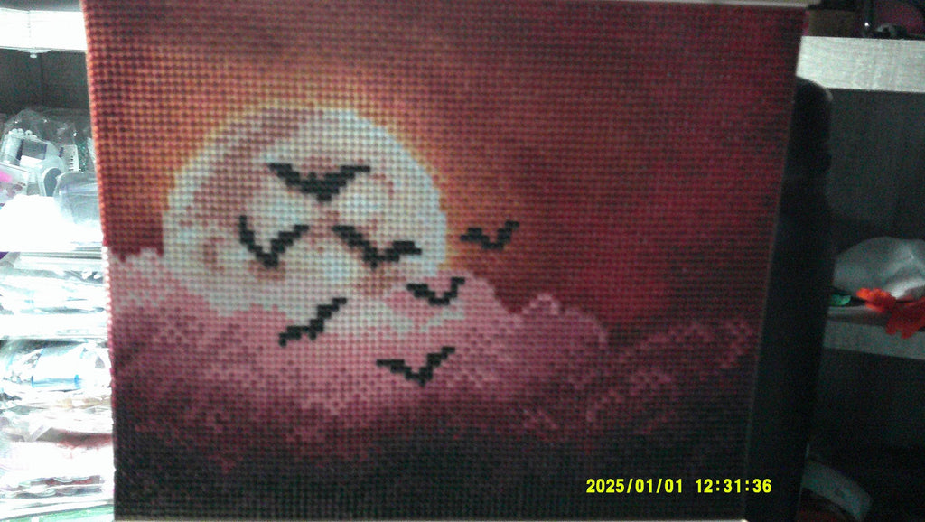 Lunar Night Diamond Art – Bats in Flight