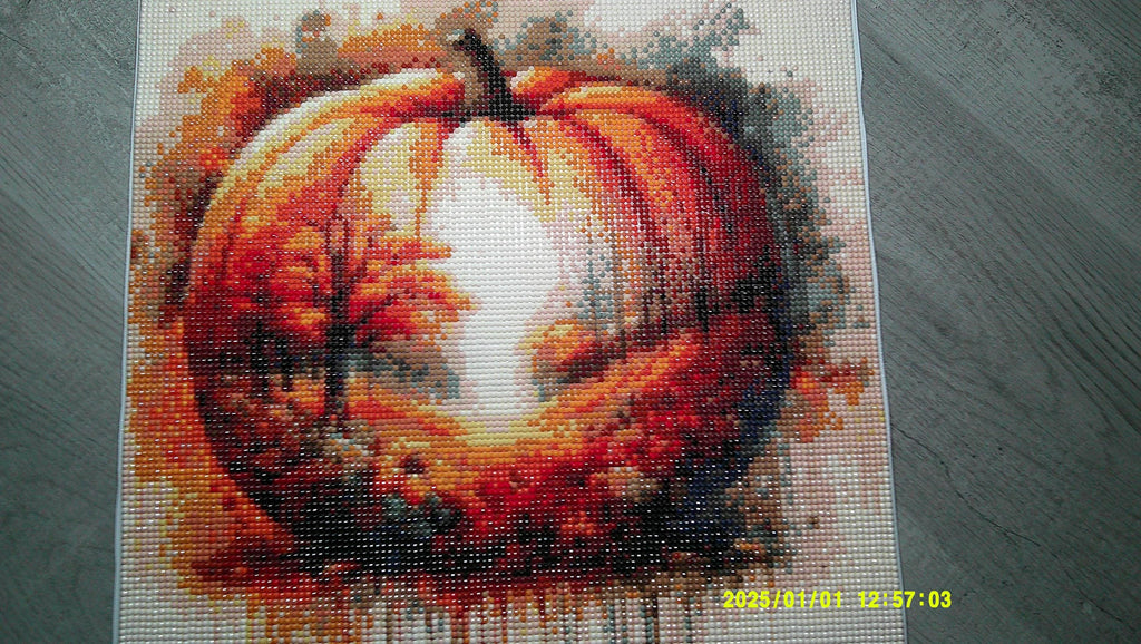 Scenic Harvest Pumpkin Diamond Art Painting