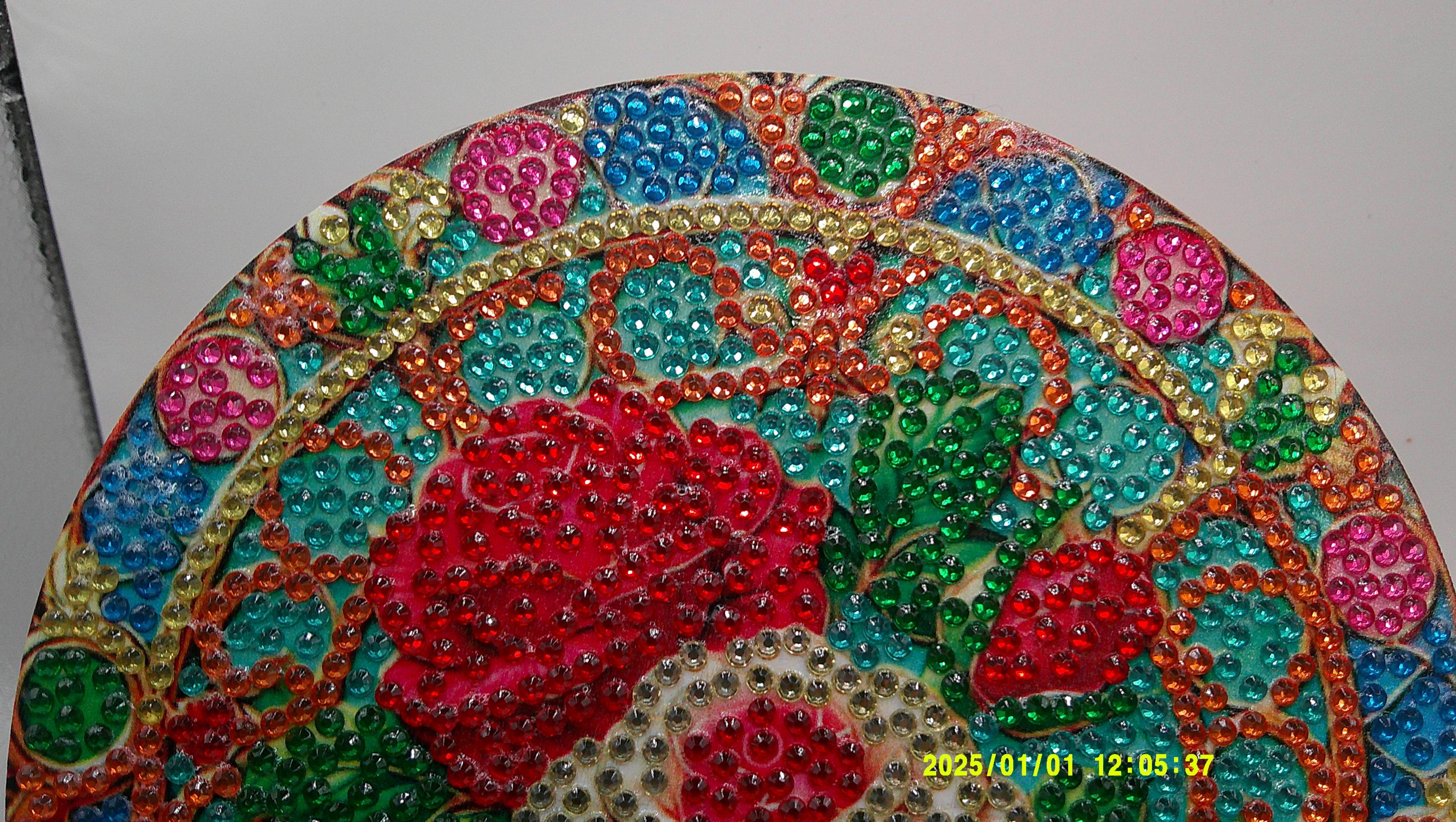 Blooming Duo Floral Diamond Art Trivet