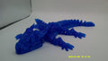 Glittering Blue Realm Winged Guardian - 3D Printed